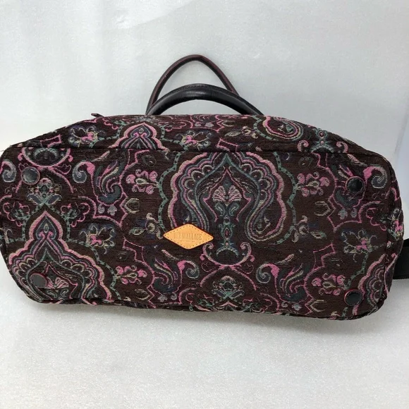 MZ Wallace Lola Bag Large Tapestry Leather Boho - Picture 5 of 15